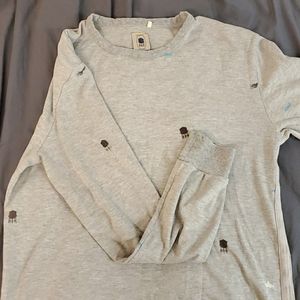 Marine Print Fisherman's Sweater